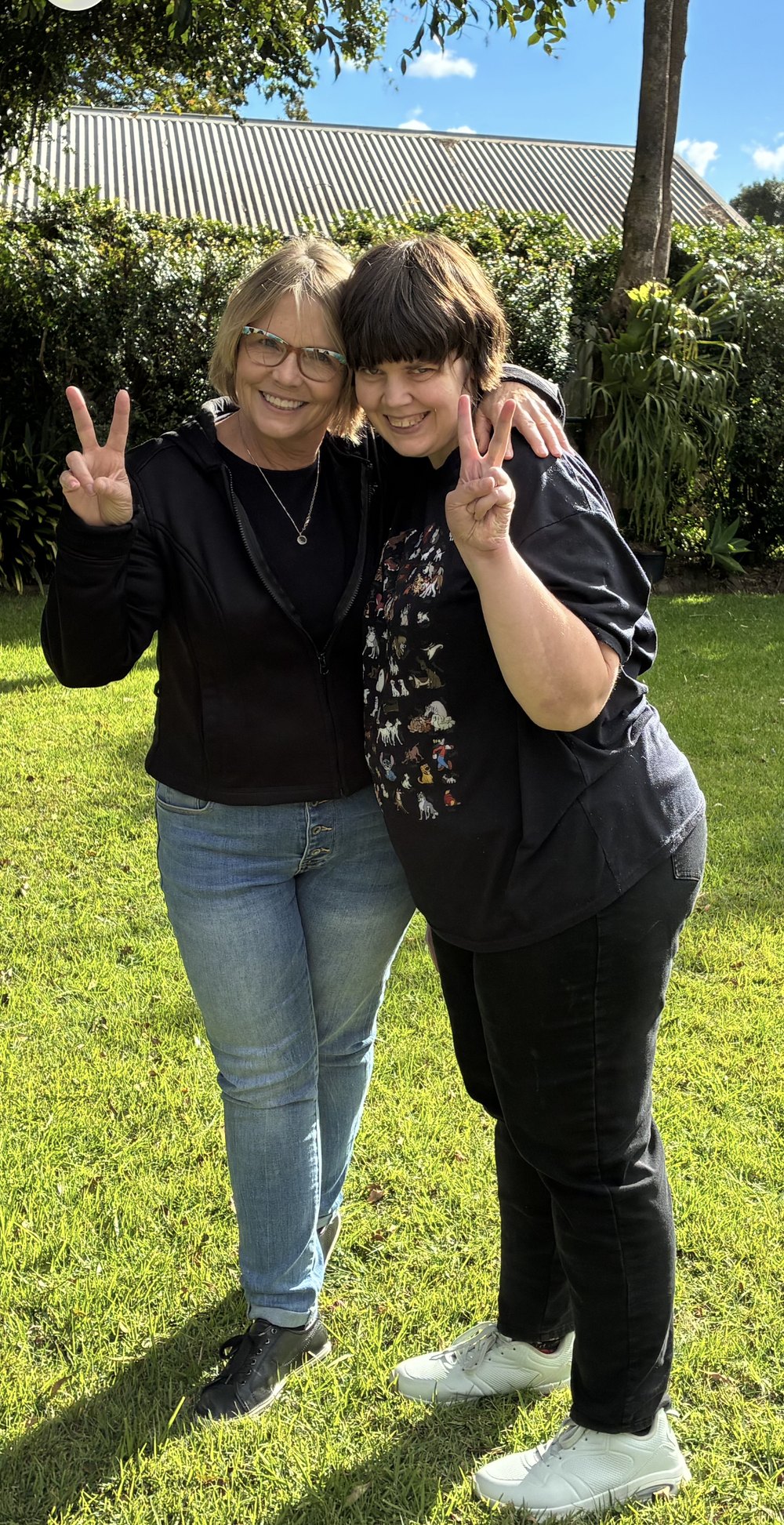 Dee, founder of My Day My Way, with her daughter Caitlin